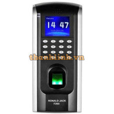 Máy chấm công và kiểm soát cửa bằng vân tay, thẻ cảm ứng RONALD JACK F200